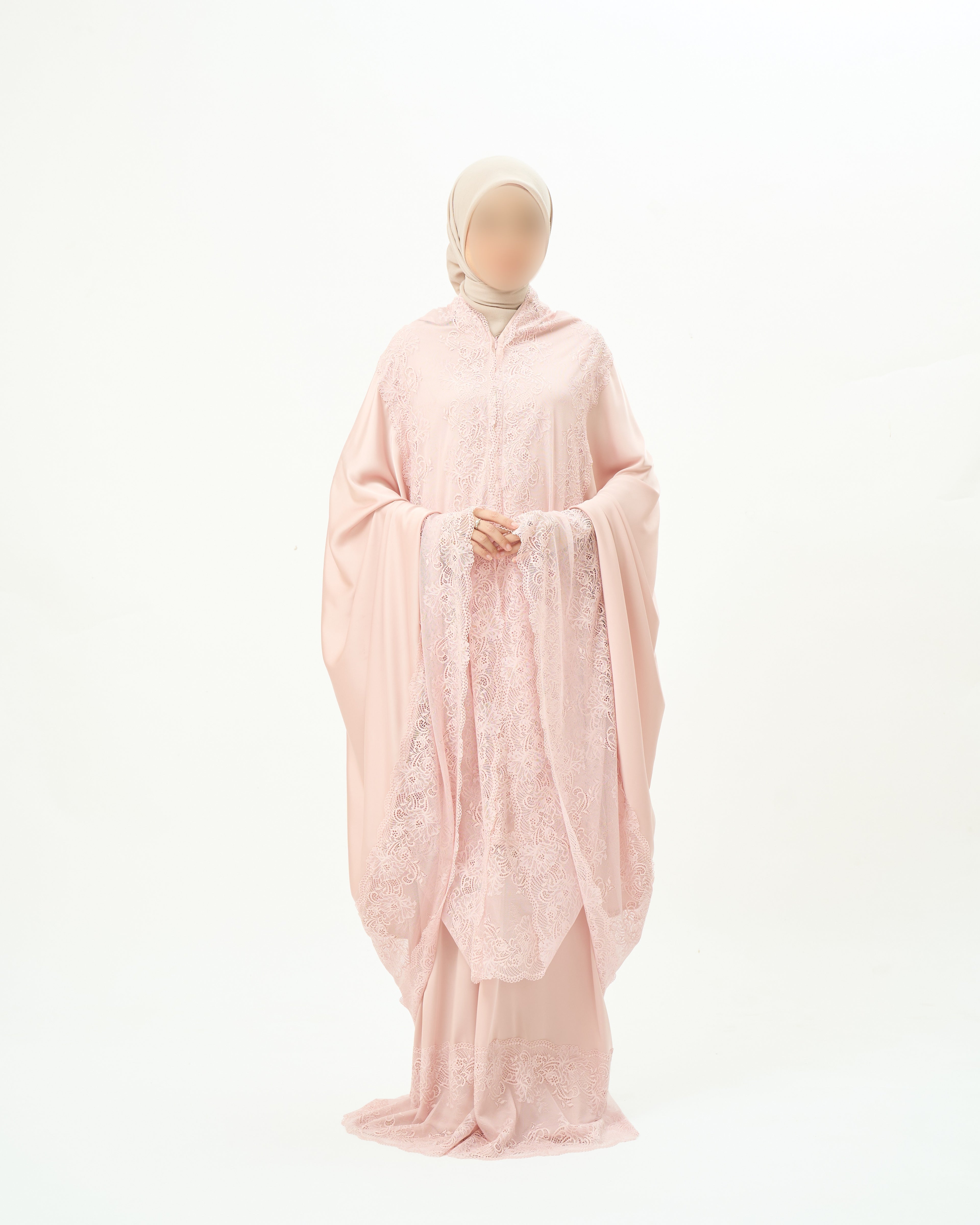 Rose Elegance - Vêtement de prière indonésien