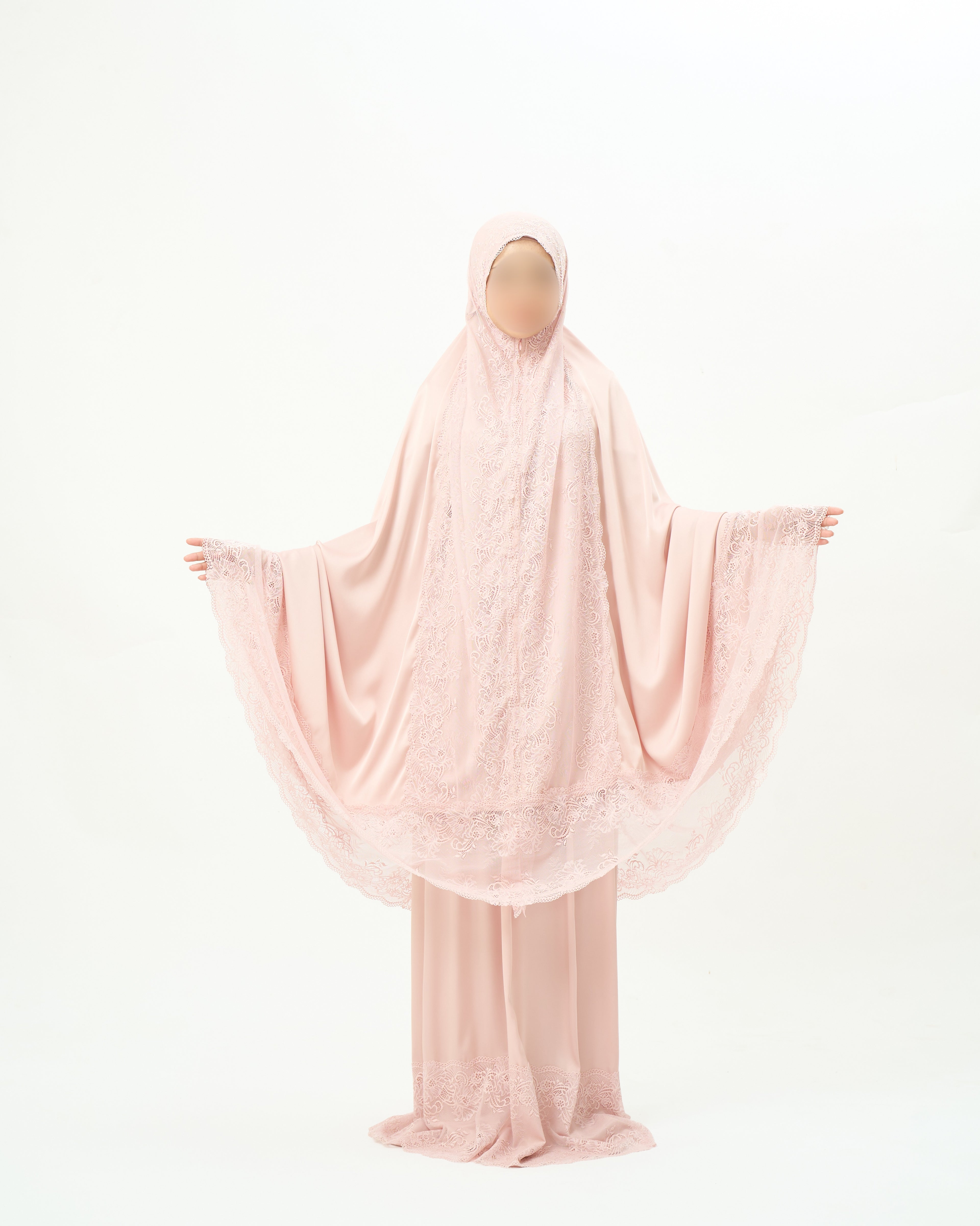 Rose Elegance - Vêtement de prière indonésien