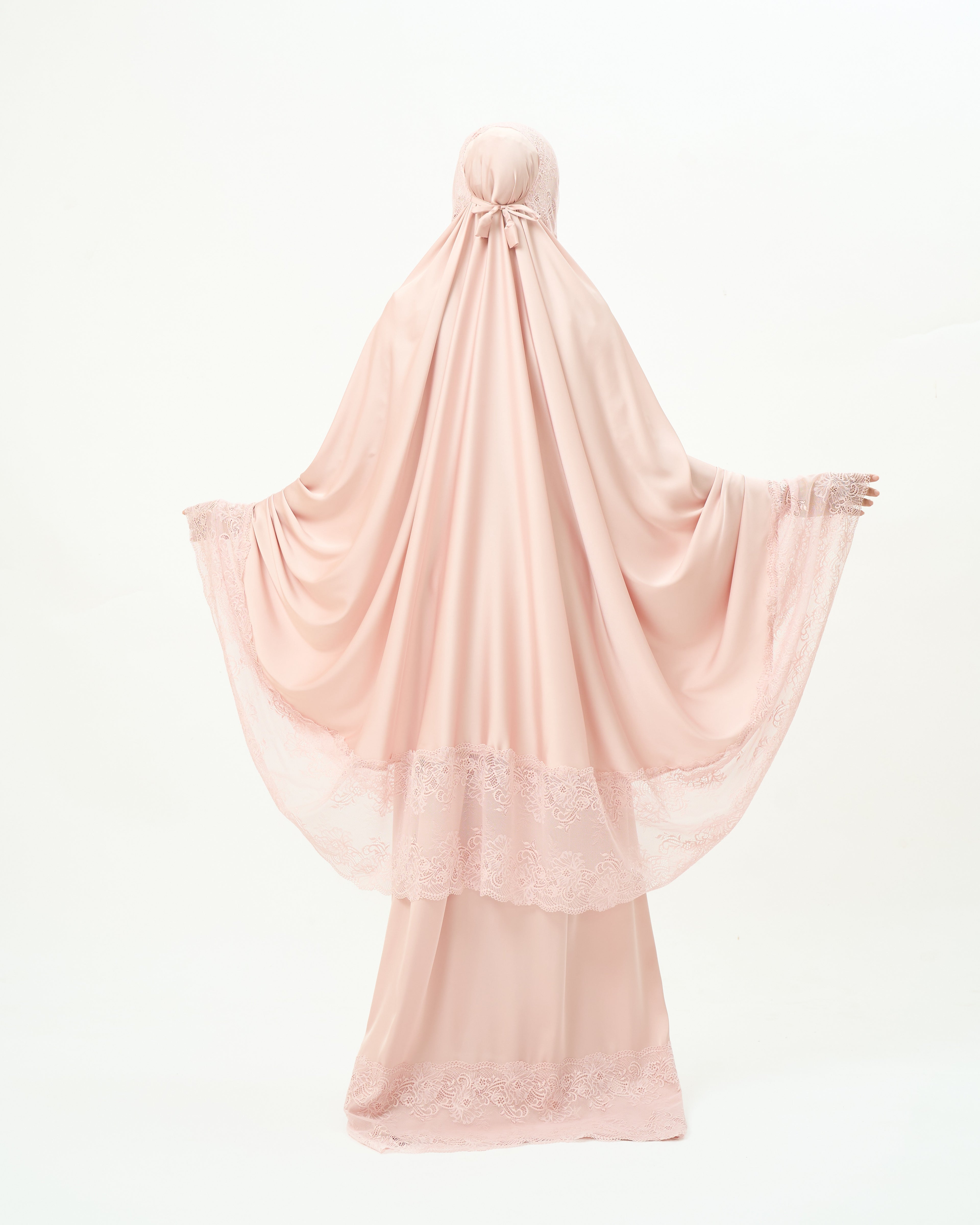 Rose Elegance - Vêtement de prière indonésien
