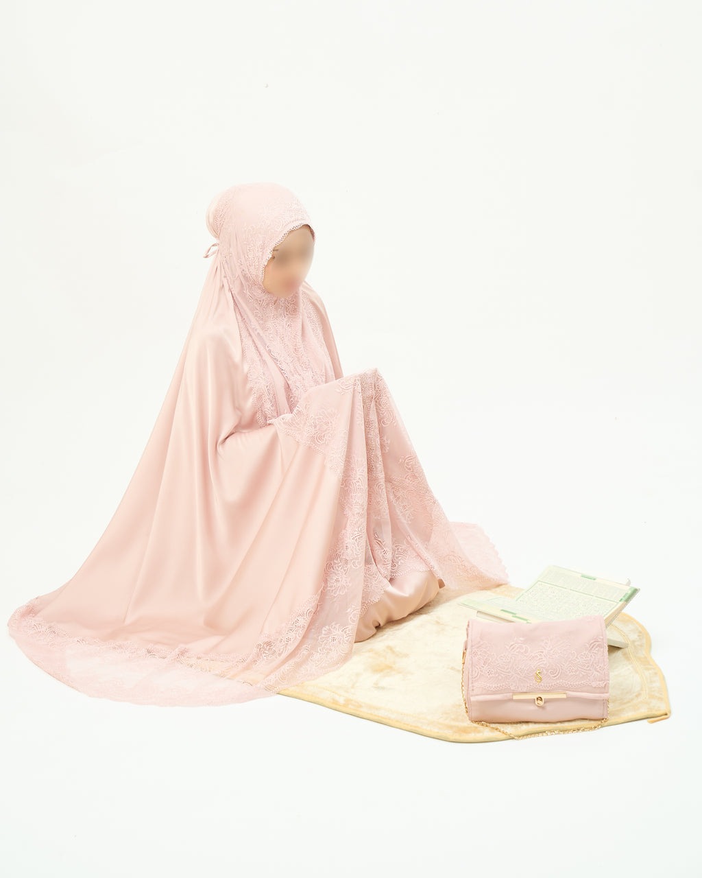 Rose Elegance - Vêtement de prière indonésien